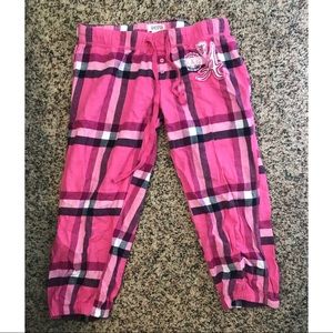 Pink plaid Jogger Pants
